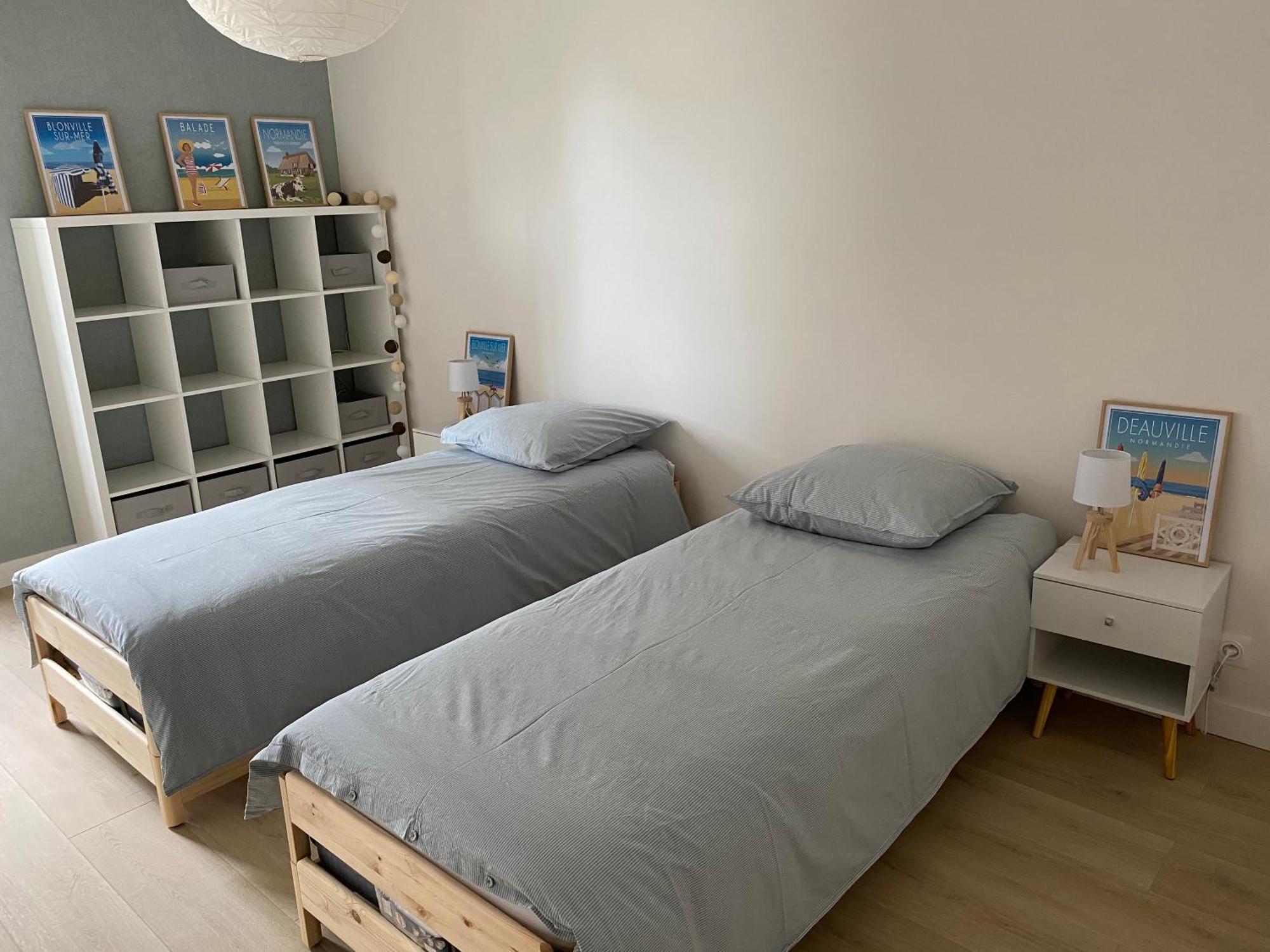 Appartement 65M2 Avec Balcon Vues Partielles Mer A 150M De La Plage Et Centre, Wifi Et Parking Prive Блонвил-сюр-Мер Екстериор снимка
